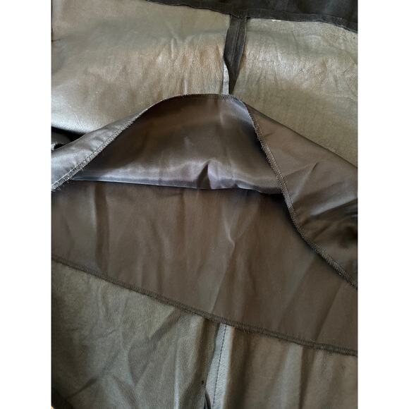 Vintage Saks Fifth Avenue Patchwork Suede Skirt elastic waistband size large - Picture 12 of 14